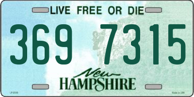 NH license plate 3697315