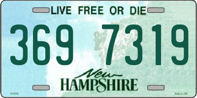 NH license plate 3697319