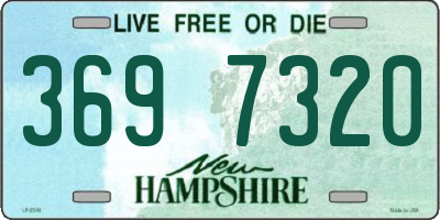 NH license plate 3697320