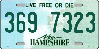 NH license plate 3697323
