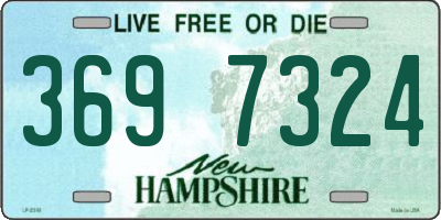 NH license plate 3697324