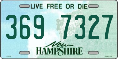 NH license plate 3697327