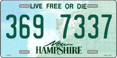 NH license plate 3697337