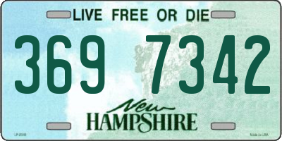 NH license plate 3697342