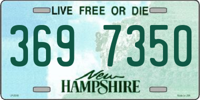 NH license plate 3697350