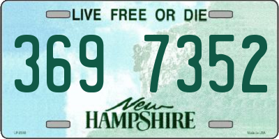 NH license plate 3697352
