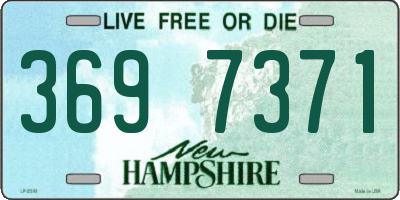 NH license plate 3697371