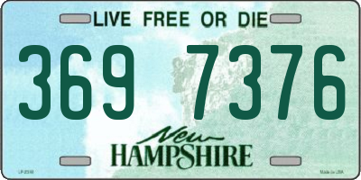 NH license plate 3697376