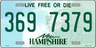 NH license plate 3697379