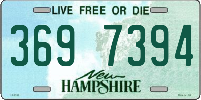 NH license plate 3697394