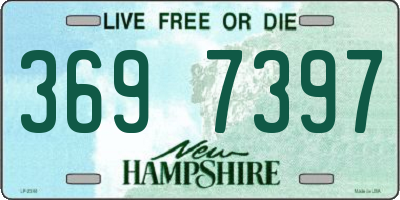 NH license plate 3697397