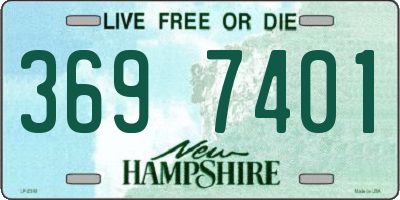 NH license plate 3697401