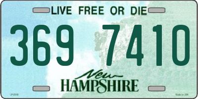 NH license plate 3697410