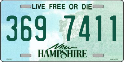 NH license plate 3697411