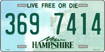 NH license plate 3697414