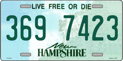 NH license plate 3697423