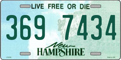 NH license plate 3697434