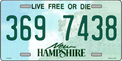 NH license plate 3697438