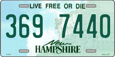 NH license plate 3697440