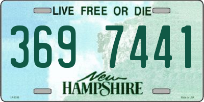 NH license plate 3697441