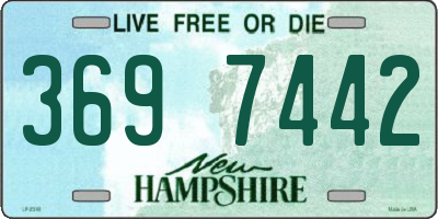 NH license plate 3697442