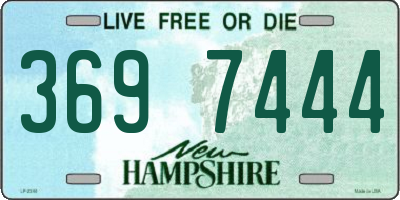 NH license plate 3697444