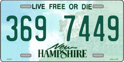 NH license plate 3697449