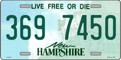 NH license plate 3697450