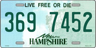 NH license plate 3697452