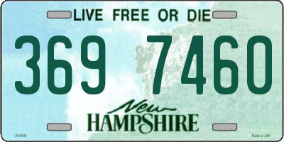 NH license plate 3697460