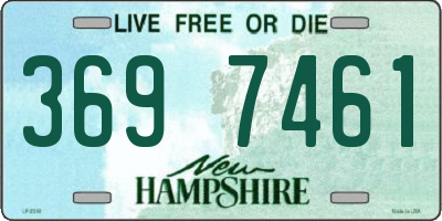 NH license plate 3697461