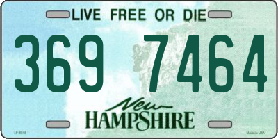 NH license plate 3697464