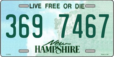 NH license plate 3697467