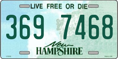 NH license plate 3697468