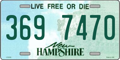 NH license plate 3697470