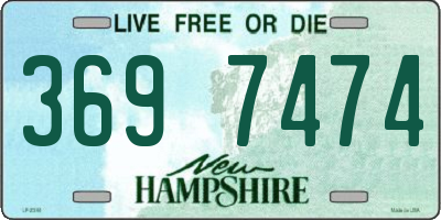 NH license plate 3697474