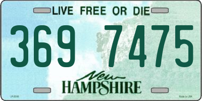 NH license plate 3697475