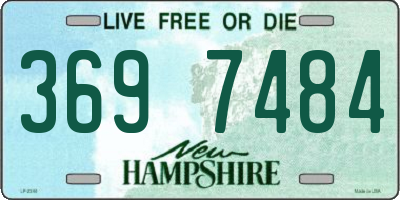 NH license plate 3697484