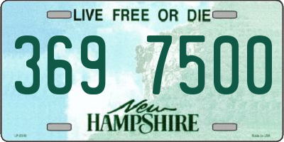 NH license plate 3697500