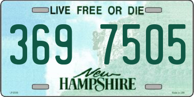 NH license plate 3697505