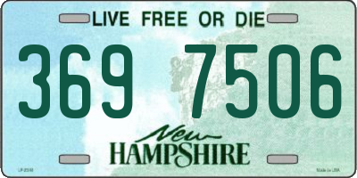 NH license plate 3697506