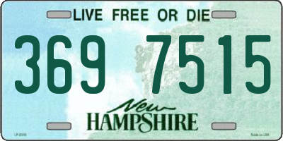 NH license plate 3697515