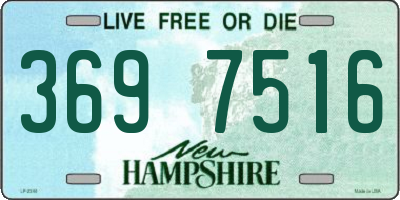 NH license plate 3697516