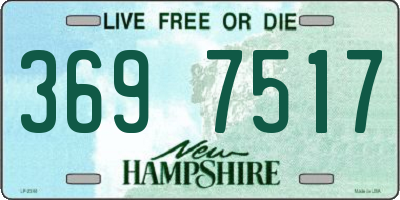 NH license plate 3697517
