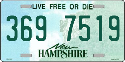 NH license plate 3697519
