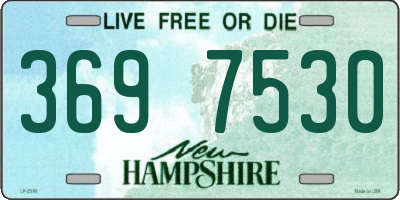 NH license plate 3697530
