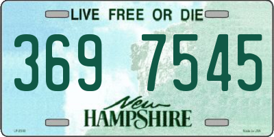 NH license plate 3697545