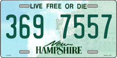 NH license plate 3697557