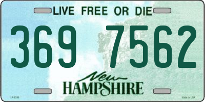 NH license plate 3697562