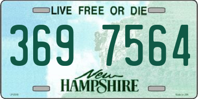 NH license plate 3697564